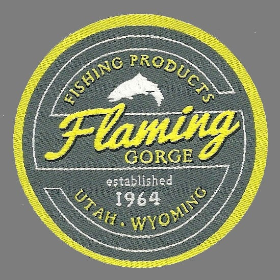 Flaming Gorge – Utah Patch –  Wyoming Patch WY UT Souvenir – Travel Patch – Iron On – Applique 2.5" Circle