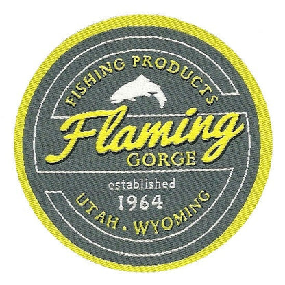 Flaming Gorge – Utah Patch –  Wyoming Patch WY UT Souvenir – Travel Patch – Iron On – Applique 2.5" Circle