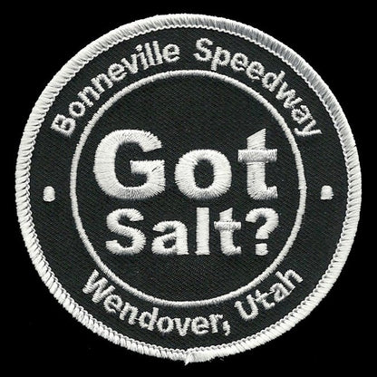 Bonneville Salt Flats – Utah Patch – Got Salt – UT Bonneville Speedway – Wendover Utah Souvenir – Travel Patch – Iron On – Applique 3"