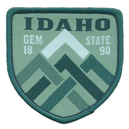 Idaho Patch – ID Gem State - Travel Patch – Souvenir Patch – Embellishment Applique –  2.25" Iron On