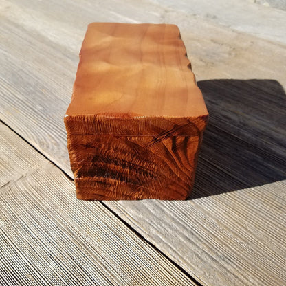 Handmade Wood Box with Redwood Rustic Handmade Jewelry Box California Redwood Jewelry Box Storage Box Limb Box #349 Coin Box