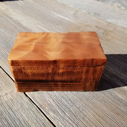 Handmade Wood Box with Redwood Rustic Handmade Jewelry Box California Redwood Jewelry Box Storage Box Limb Box #349 Coin Box