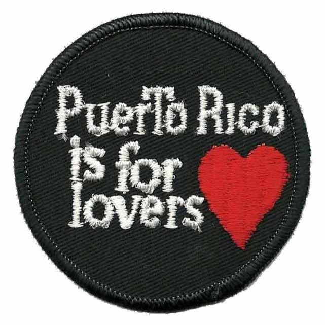 Puerto Rico Patch – Puerto Rico is for Lovers – Heart – Travel Patch Iron On PR