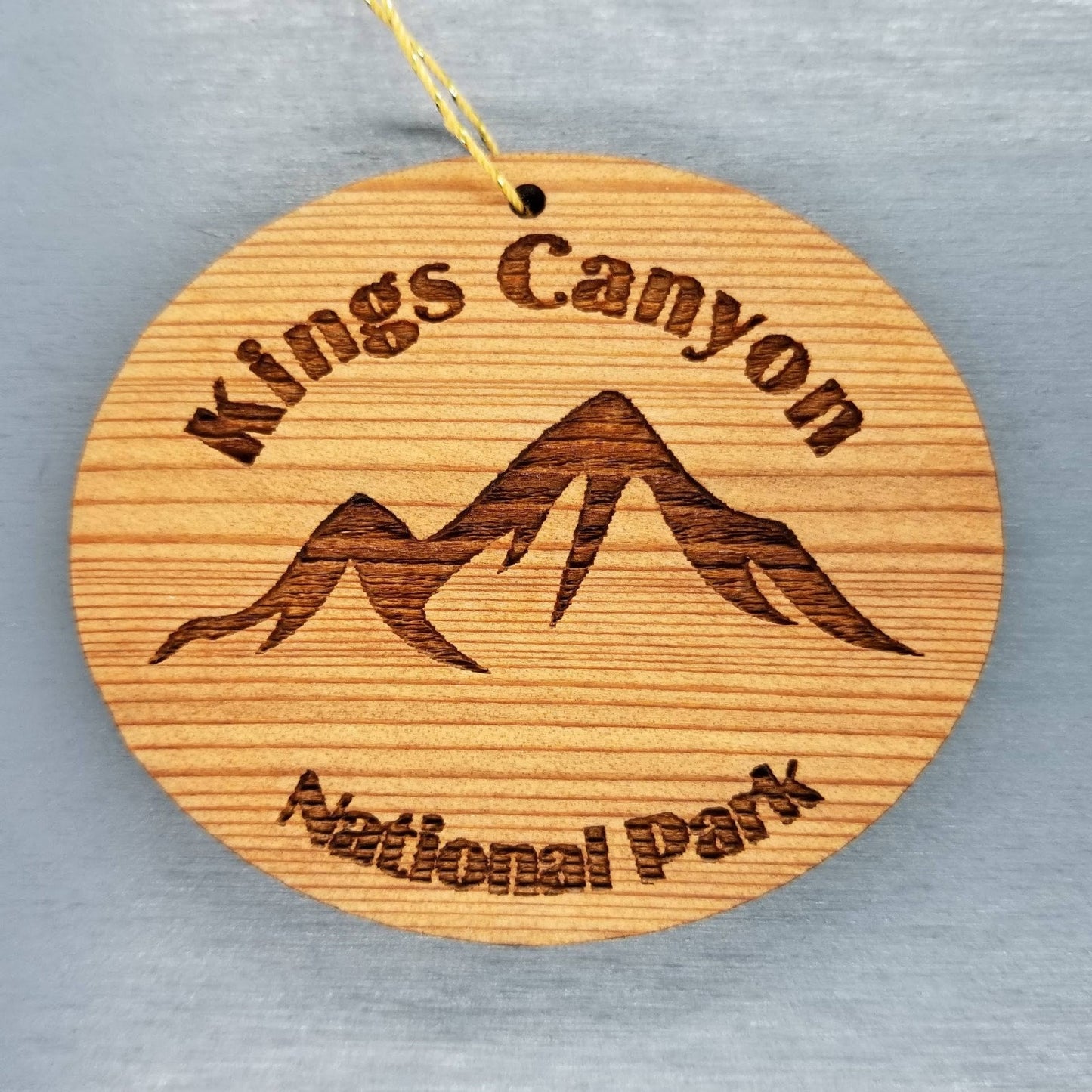 Kings Canyon Ornament California Souvenir Kings Canyon National Park Handmade Wood Ornament