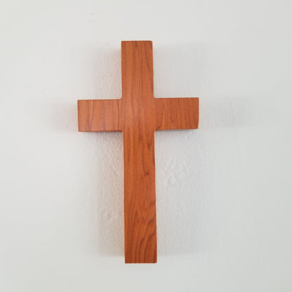 Wood Wall Cross - Wooden Cross - Redwood Cross - Cross 7 Inch