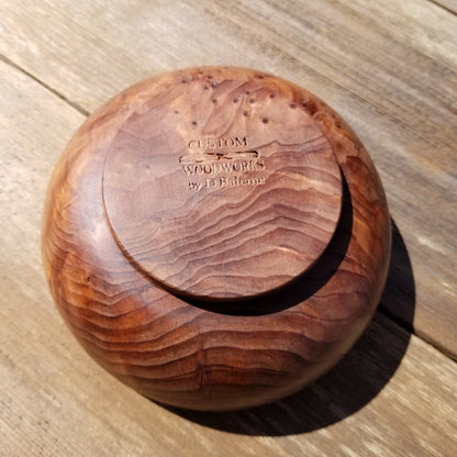 Wood Salad Bowl Redwood Bowl Handmade 5 Inch Beautiful Character #248 Unique