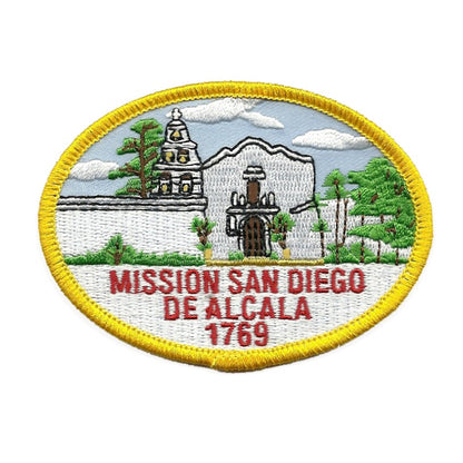 California Patch - Iron On Mission San Diego De Alcala 1769 Souvenir Badge Emblem