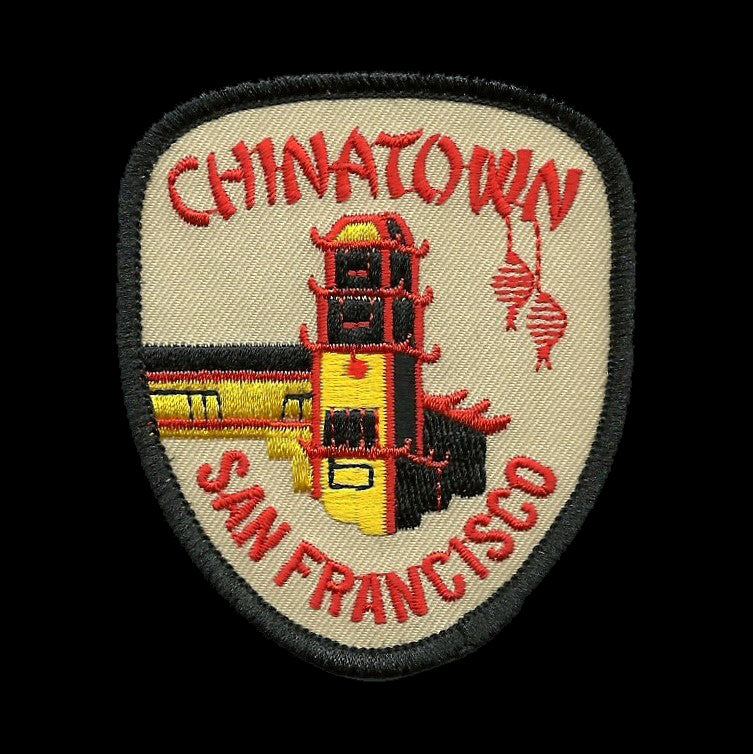 San Francisco Patch - China Town - Travel California Souvenir Badge Emblem