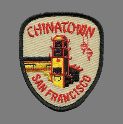 San Francisco Patch - China Town - Travel California Souvenir Badge Emblem