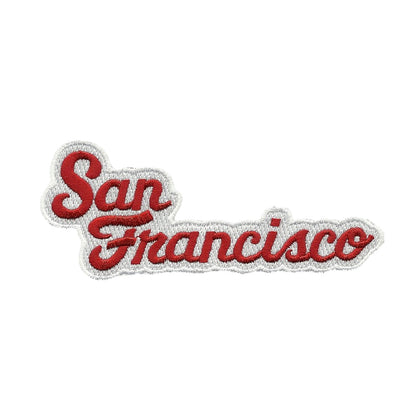 San Francisco Patch - Script Cursive Font - California Souvenir Badge Emblem Applique