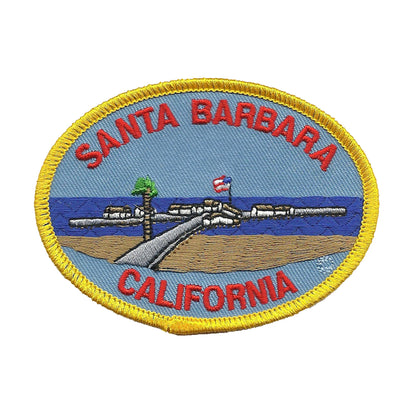 SANTA BARBARA CALIFORNIA Pier Souvenir Embroidered Iron On Patch - 4559