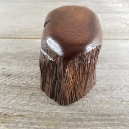 Wood Ring Box California Redwood Rustic Live Edge Mini #292