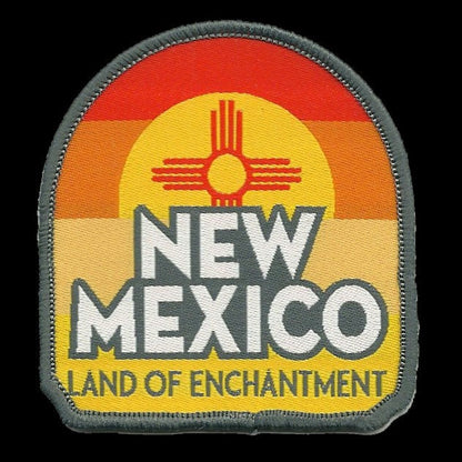 New Mexico Patch – NM Land of Enchantment - Travel Patch – Souvenir Patch – Embellishment Applique –  2.75" Iron On