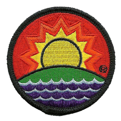 Solar Future Logo Iron On Patch - Solar Power Souvenir Badge Emblem Applique Accessory