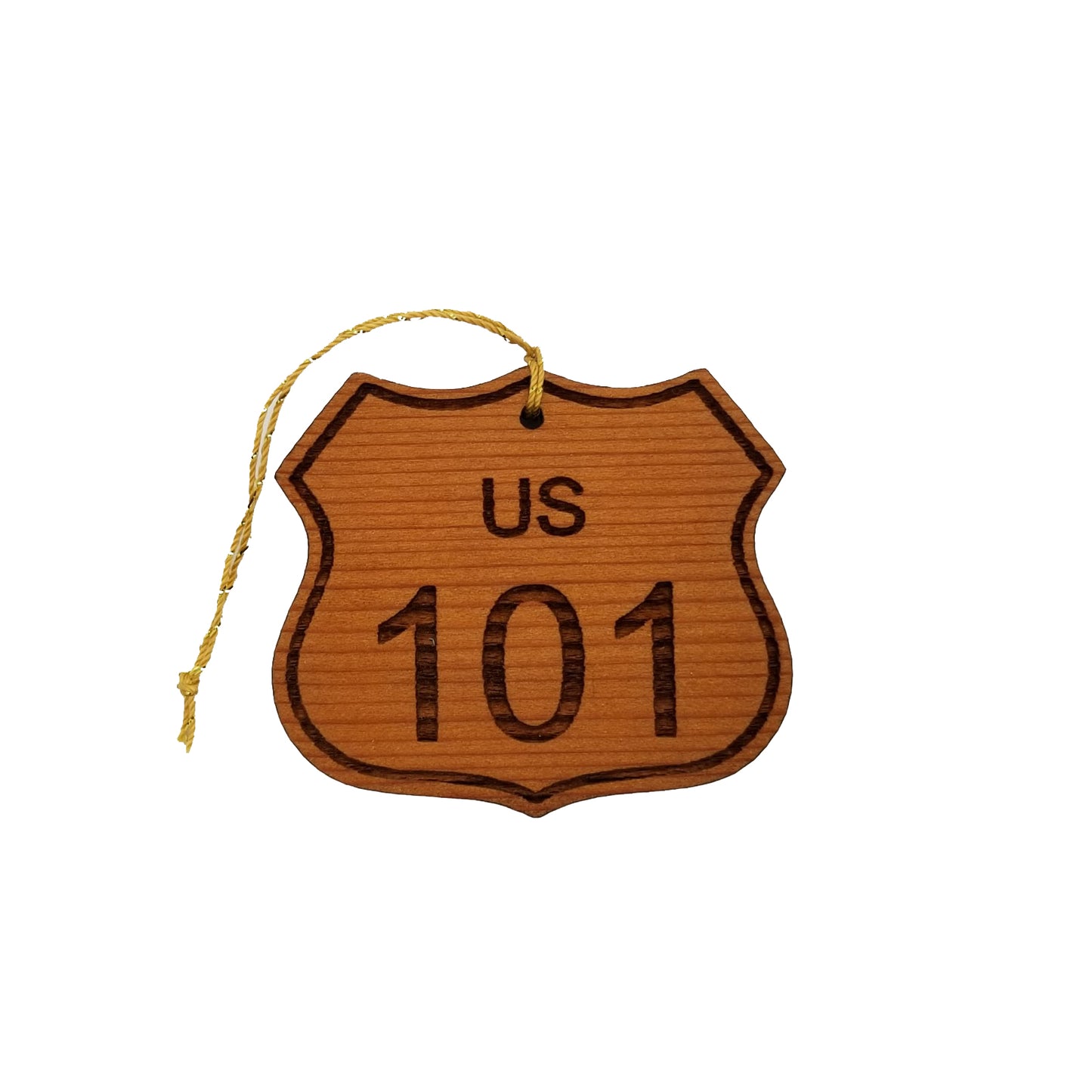 Wholesale California Ornament - Road Sign - Highway 101 Wood Souvenir