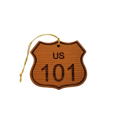 Wholesale California Ornament - Road Sign - Highway 101 Wood Souvenir