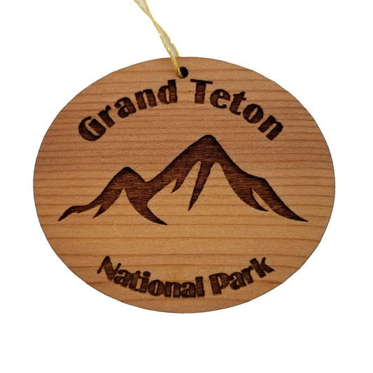 Grand Tetons Ornament Handmade Wood Ornament Grand Teton National Park Souvenir