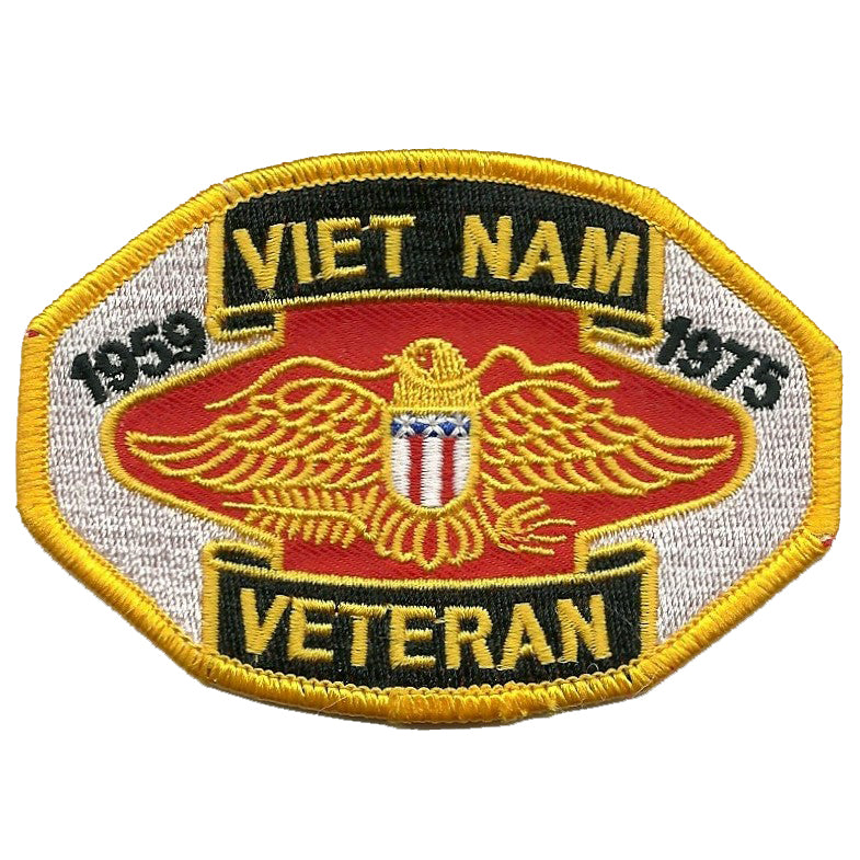 Vietnam Vet Patch - 1959 - 1975 Veteran Iron On Badge Emblem Accessory