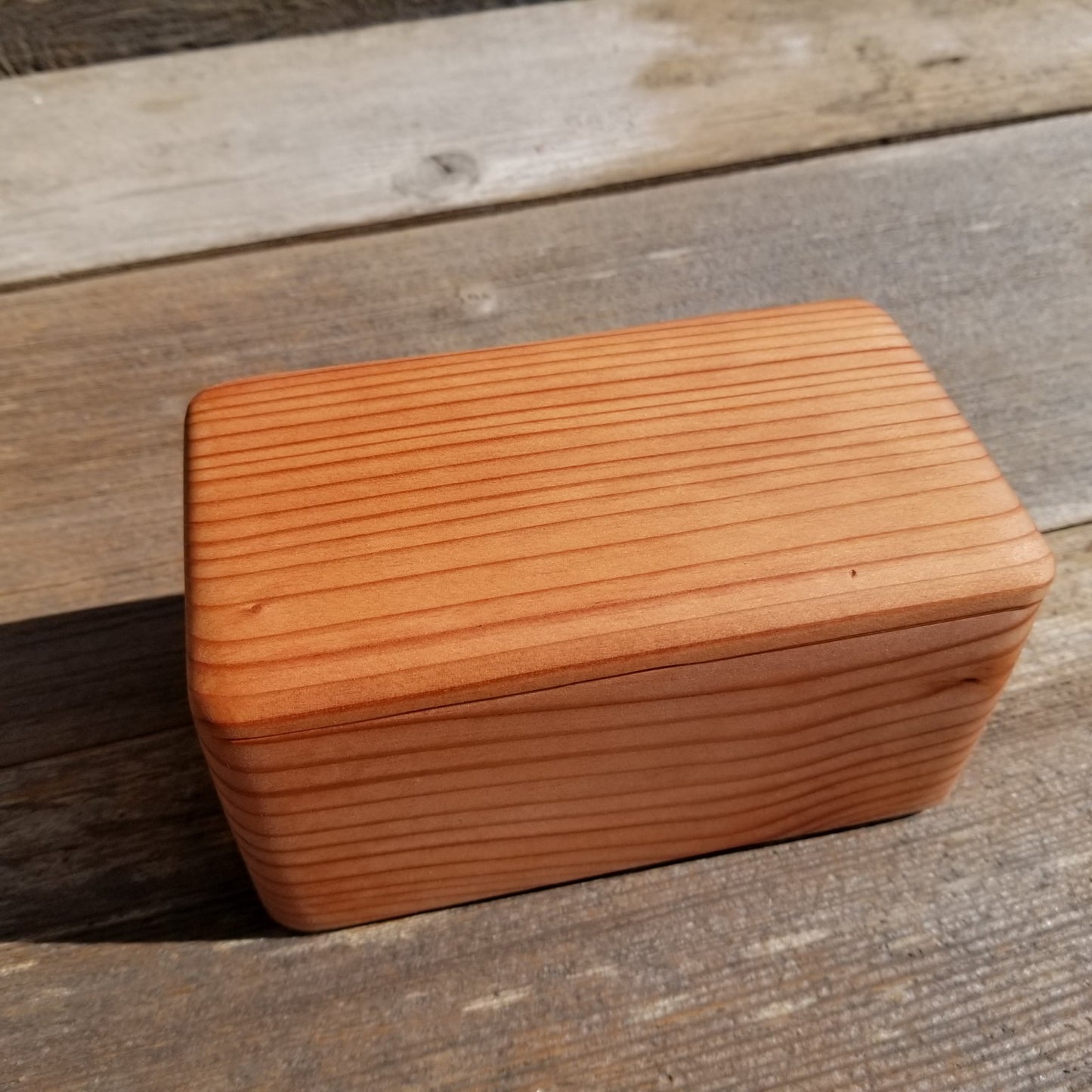 Wood Box Redwood Handmade California Redwood Jewelry Box 6 inch