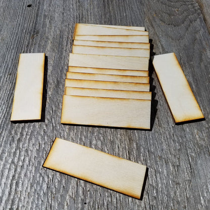 Wood Cutout Rectangles - 3 Inch - Unfinished Wood - Lot of 48 - Wood Blank Craft Projects