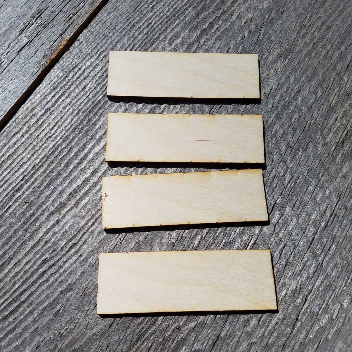 Wood Cutout Rectangles - 3 Inch - Unfinished Wood - Lot of 48 - Wood Blank Craft Projects