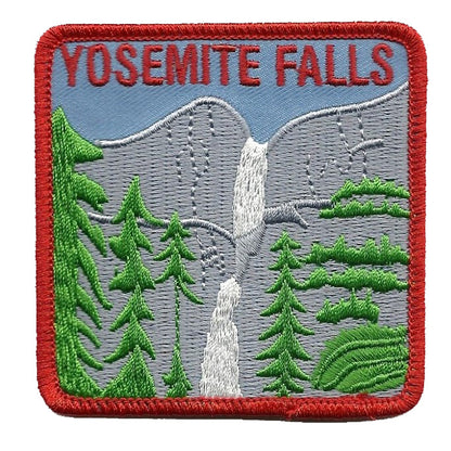 California Patch - Yosemite National Park - Yosemite Falls Iron On Souvenir Badge Emblem Applique