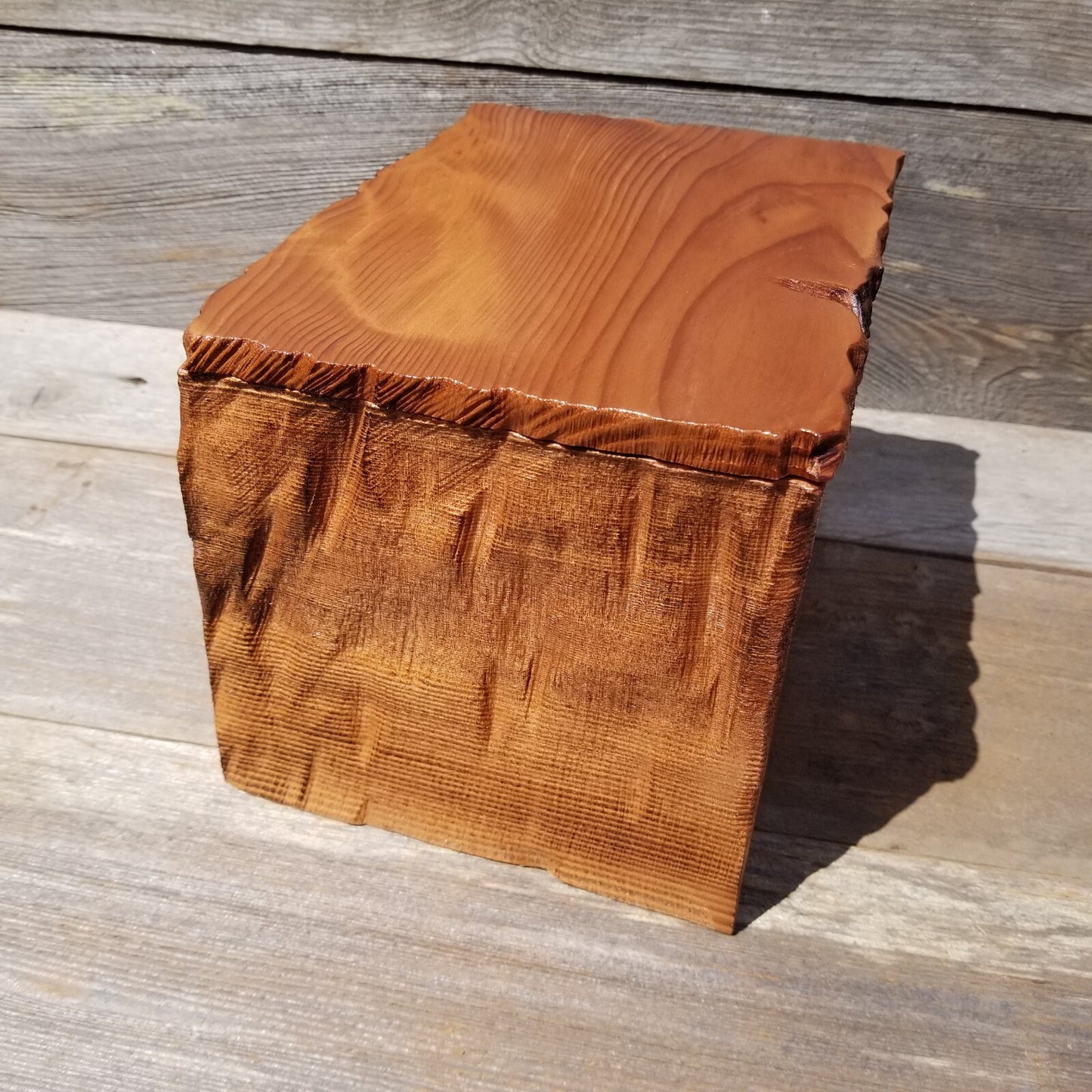 Wood Jewelry Box Redwood Handmade California Storage #458 5th Anniversary Gift Christmas Gift - Mother's Day Gift - Redwood Urn