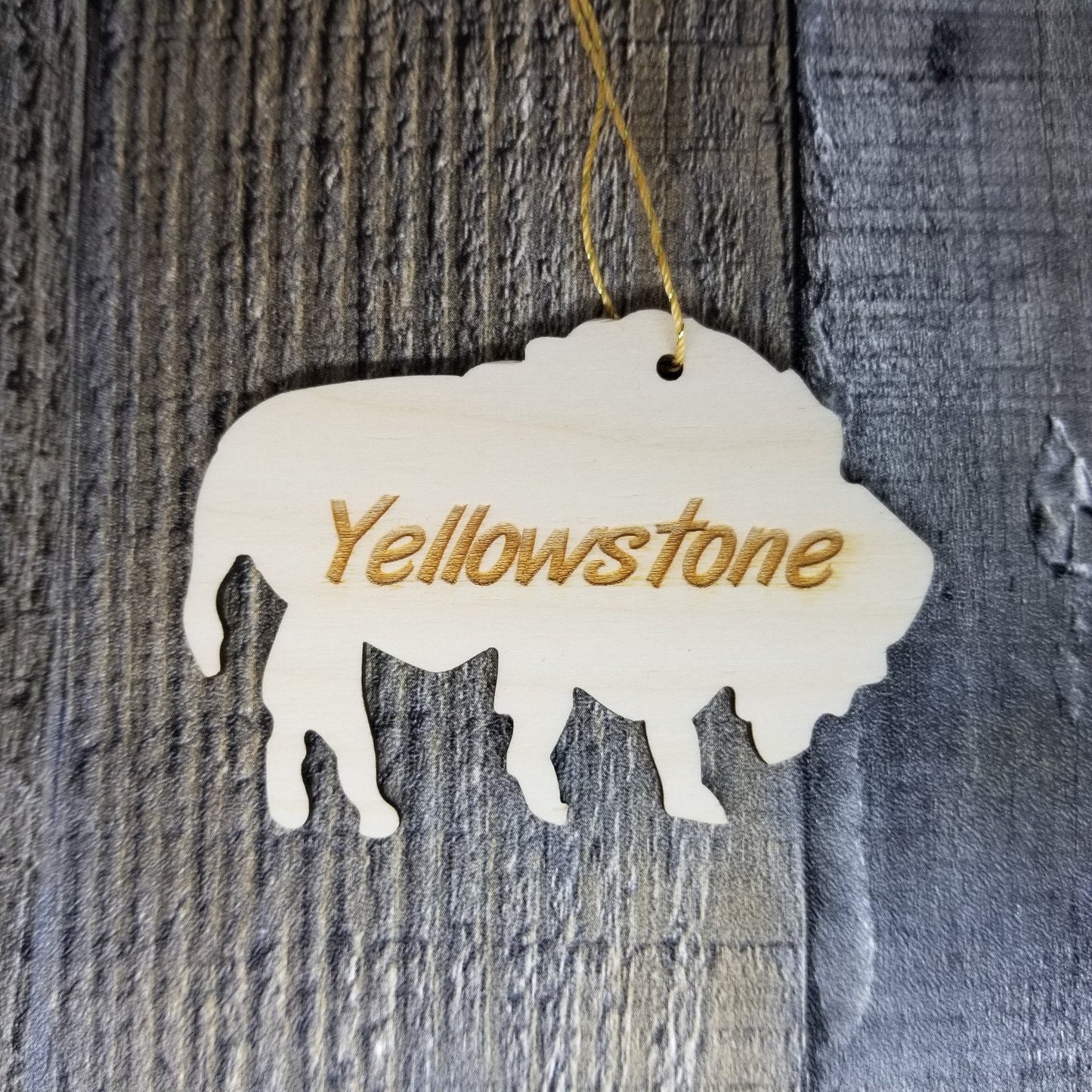 Wholesale Yellowstone National Park Ornament Buffalo Bison Shape Souvenir