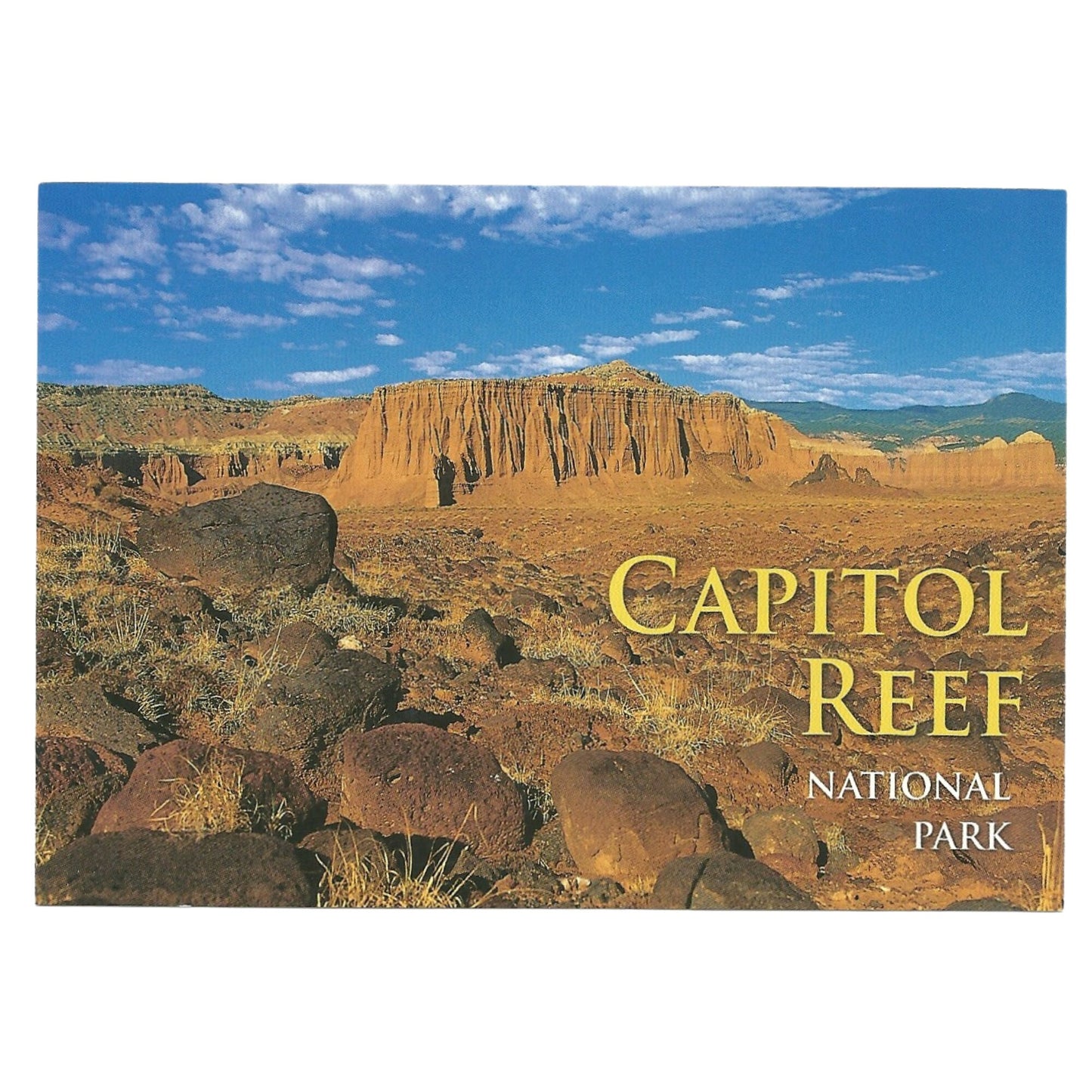 Capitol Reef Postcard UT 4x6 Utah National Park - Great for Crafting - Decoupage - Scrapbooking Supply Rock Formation