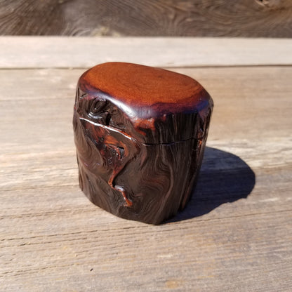 Handmade Wood Box with Redwood Rustic Handmade Ring Box California Redwood #362 Christmas Gift Anniversary Gift Ideas