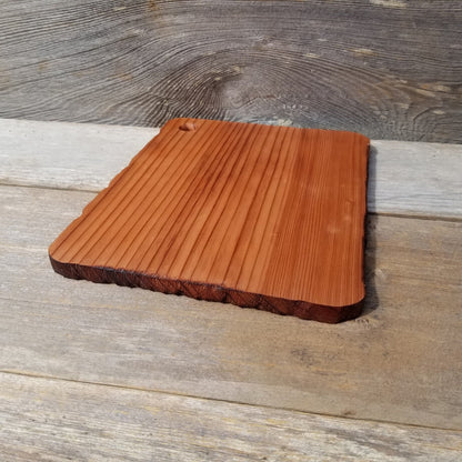 Wood Charcuterie and Cheese Board Small - Rustic California Redwood - 8 x 11 - Serving Platter - Plank - Wood Gift - Platter