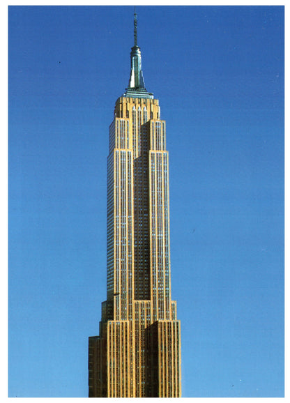 Vintage Empire State Building Postcard 4x6 New York City Merchandise Printed in Italy Gindi Publishing