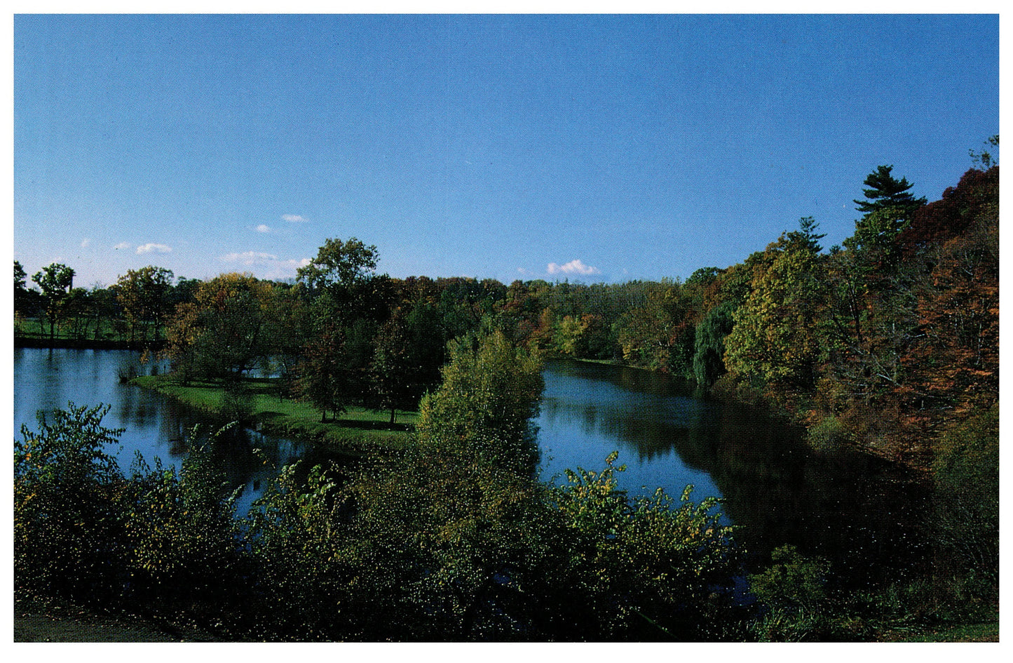 Vintage Northampton Massachusetts Postcard 4x6 Paradise Pond Smith College MA Marta Bilodeau