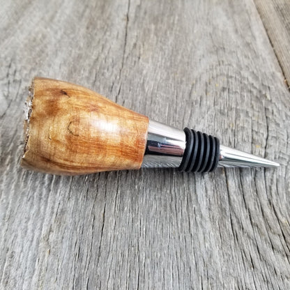 Wine Stopper Redwood - Wood Live Edge Rustic Redwood Burl #297 Anniversary Gift