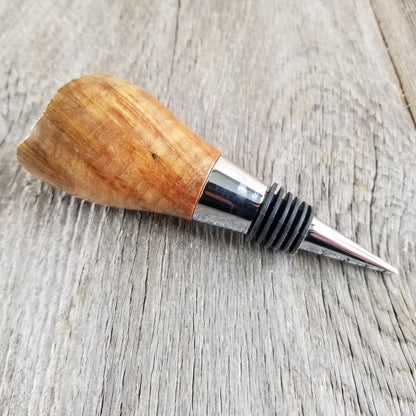 Wine Stopper Redwood - Wood Live Edge Rustic Redwood Burl #297 Anniversary Gift