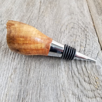 Wine Stopper Redwood - Wood Live Edge Rustic Redwood Burl #297 Anniversary Gift