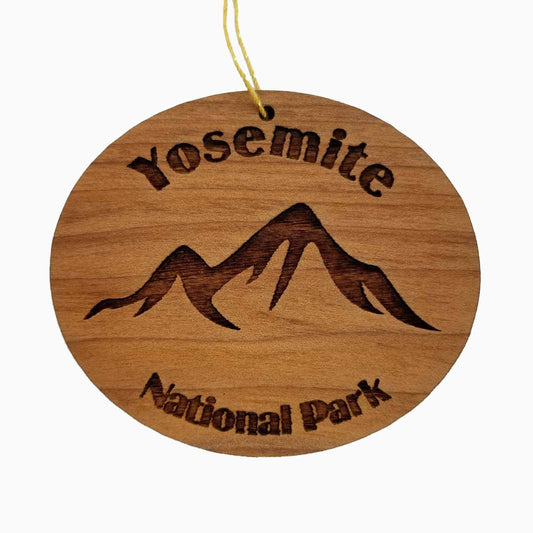 Yosemite Ornament California Souvenir Yosemite National Park Handmade Wood Ornament Ski Mountains