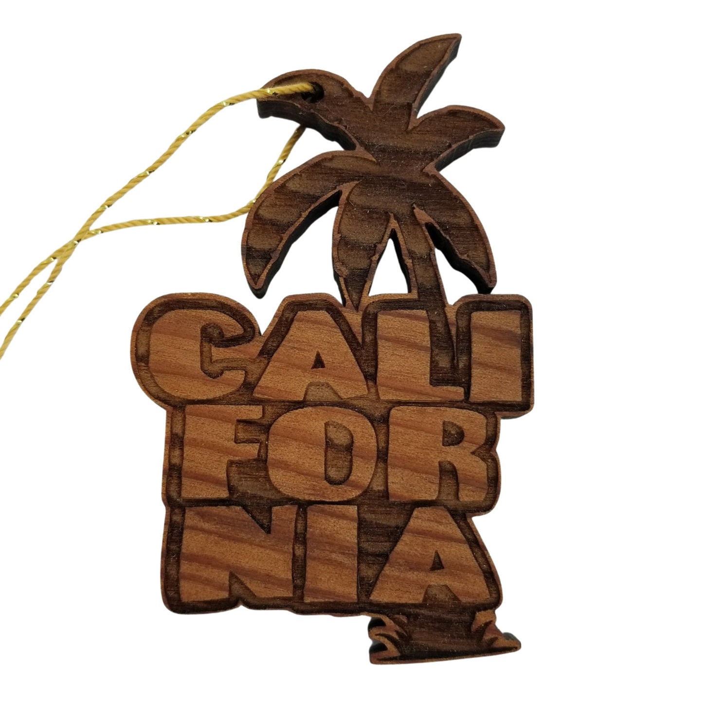 Wholesale California Palm Trees Ornament Bubble Spellout Letters Wood Souvenir