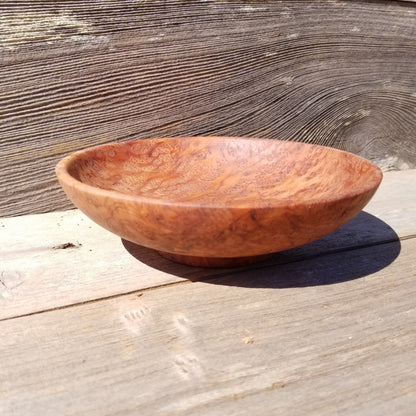 Redwood Burl Bowl Hand Turned 7.25 Inch Wood Salad Bowl #423 Gorgeous Grain - Wood Art - California Redwood