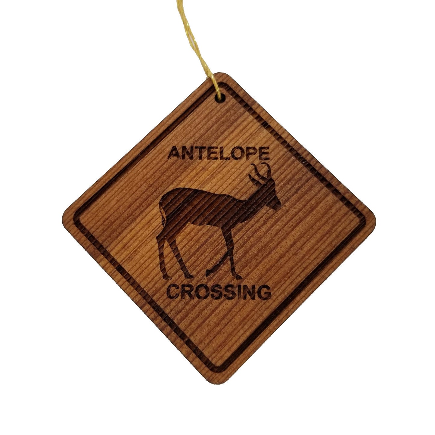 Wholesale Antelope Crossing Ornament - Antelope Wood Souvenir