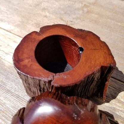 Handmade Ring Box Wood Box with Redwood Rustic Handmade California Redwood Jewelry Box Storage Box Token Ashes #162