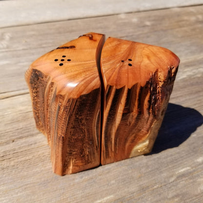 Redwood Rustic Salt and Pepper Shakers Set Handmade Anniversary Wedding #386 Housewarming Christmas California Wood