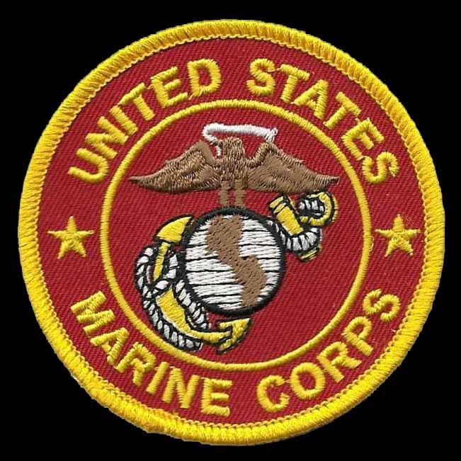 US Marines Patch Iron On Country Pride Patch US Military Badge Emblem 3"