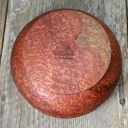 Redwood Bowl Burl Hand Turned 5.5 Inch Wood Salad Bowl Made out of Rare Redwood Gorgeous Grain #A5