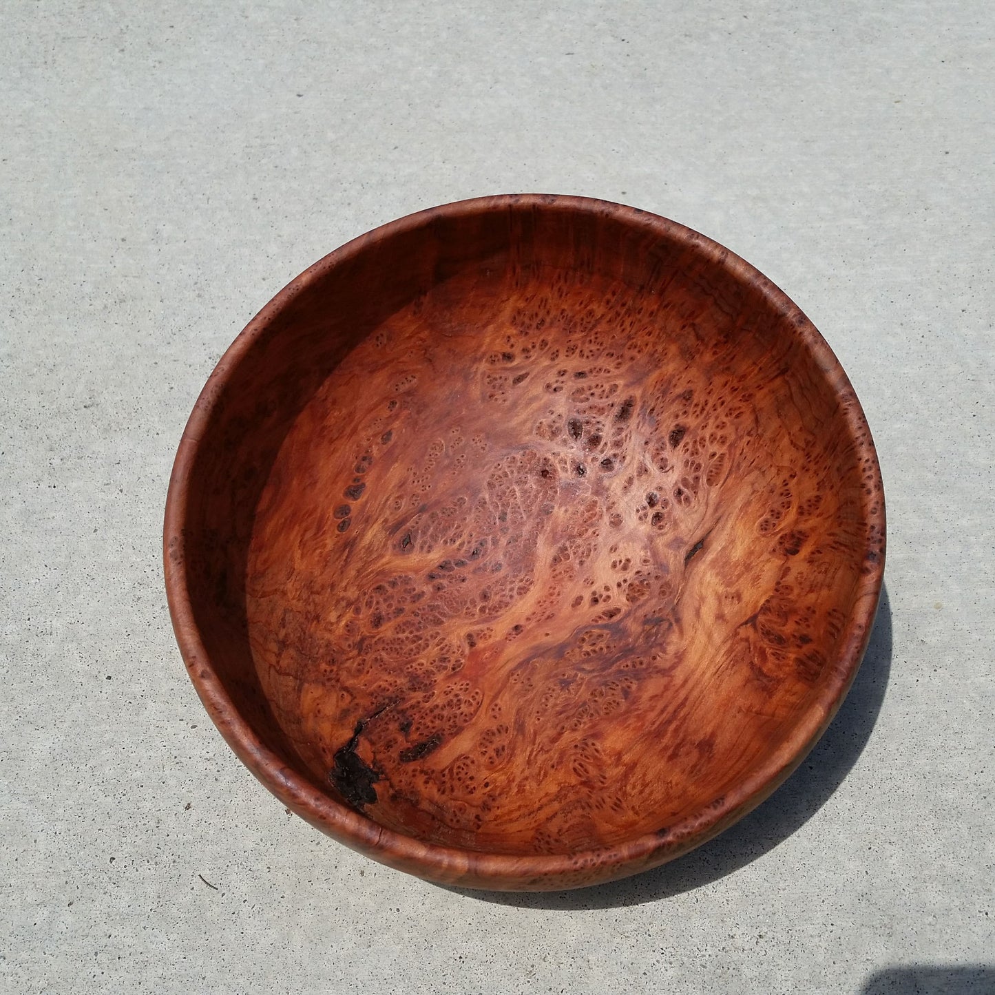 Redwood Bowl Burl Hand Turned 9 Inch Wood Bowl Gorgeous Grain #A12 Handmade Redwood Burl in California USA Wood Decor Art 5th Anniversary