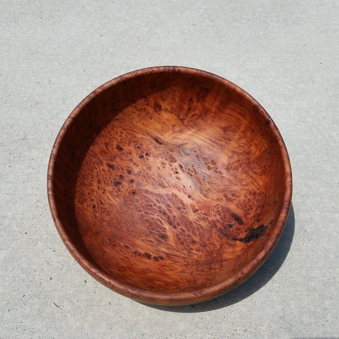 Redwood Bowl Burl Hand Turned 9 Inch Wood Bowl Gorgeous Grain #A12 Handmade Redwood Burl in California USA Wood Decor Art 5th Anniversary