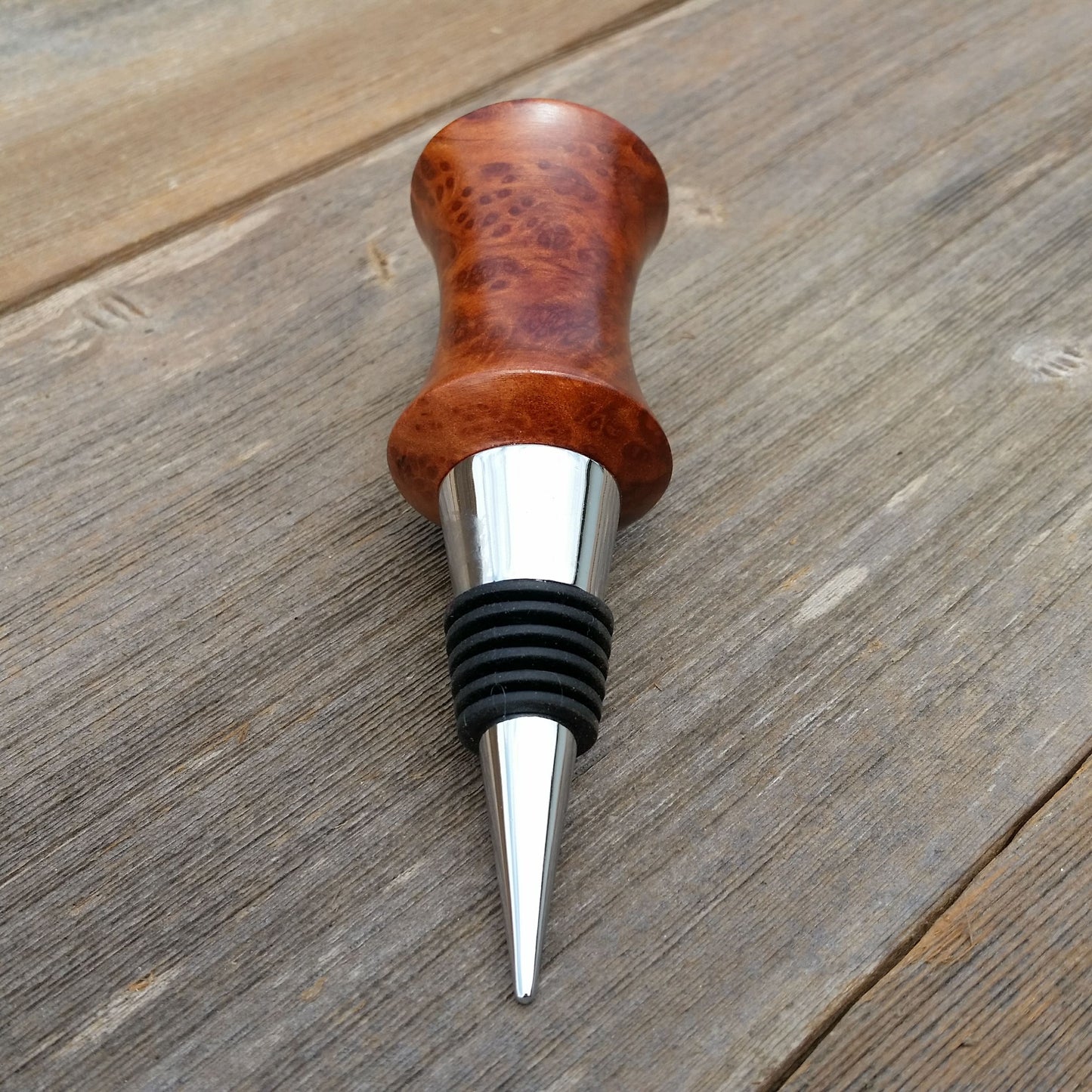 Wine Stopper Wood Redwood Burl Handmade Housewarming Gift Engagement USA 1006J Anniversary Wedding Gift Housewarming  Birthday Engagement