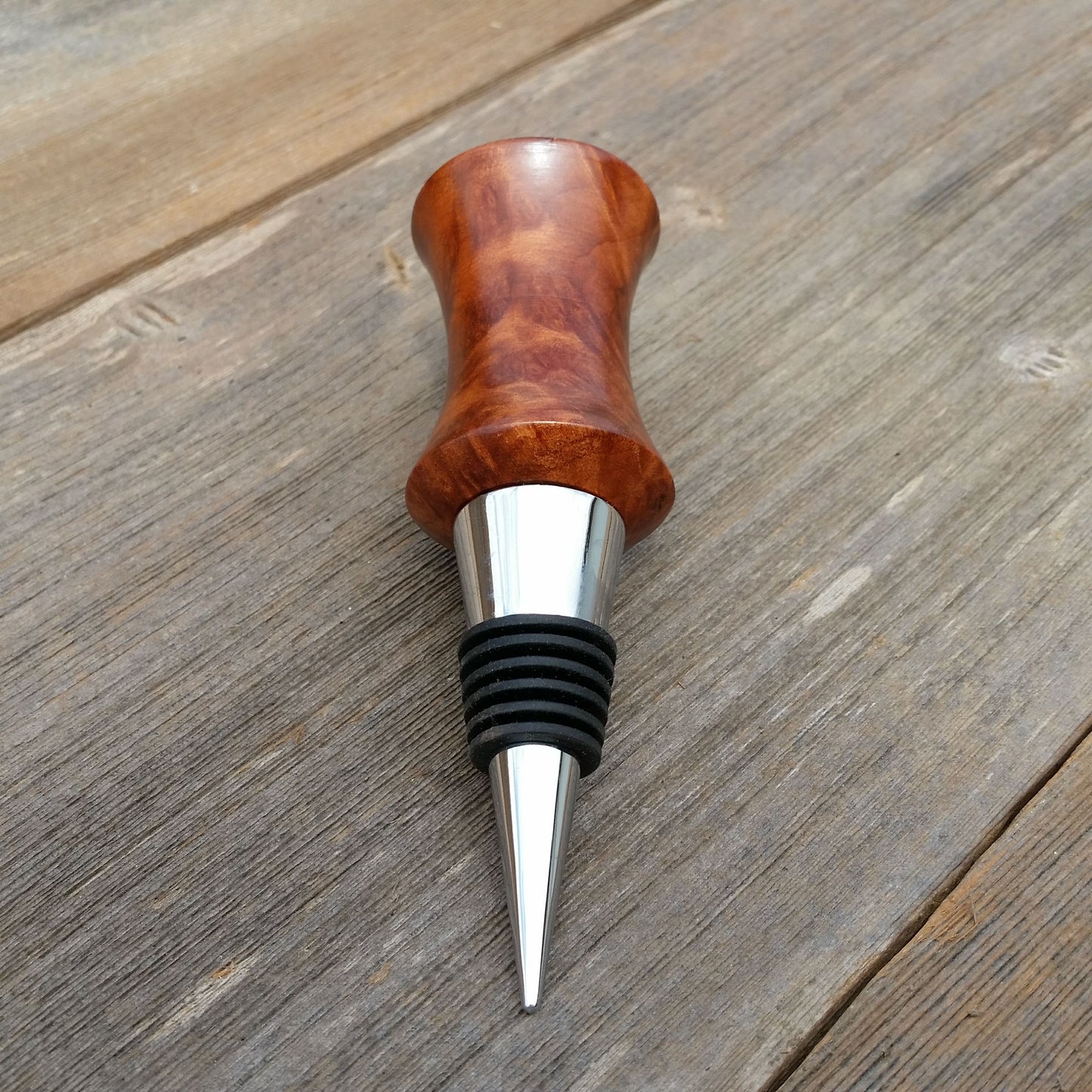 Wine Stopper Wood Redwood Burl Handmade Housewarming Gift Engagement USA 1006J Anniversary Wedding Gift Housewarming  Birthday Engagement