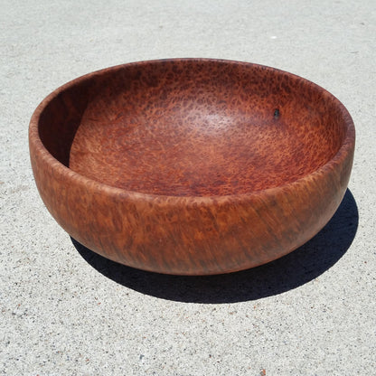 Redwood Bowl Burl Hand Turned 9 Inch Wood Salad Bowl Redwood Gorgeous Grain #A7