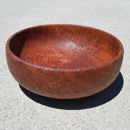 Redwood Bowl Burl Hand Turned 9 Inch Wood Salad Bowl Redwood Gorgeous Grain #A7